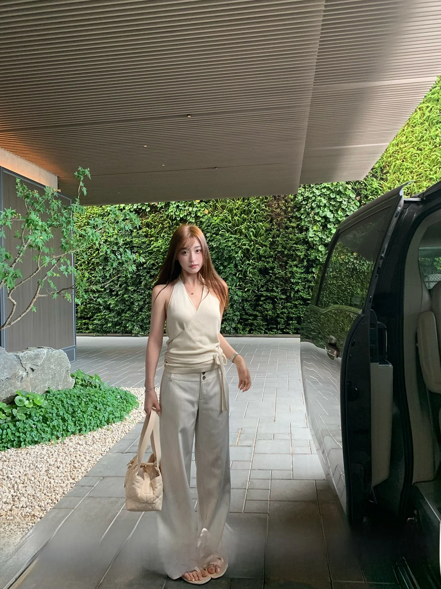 

High Waist Wide Leg Linen Casual Pants Sli Cheered Slimming Long Trousers for Women Comfortable Breathable Straight Cut