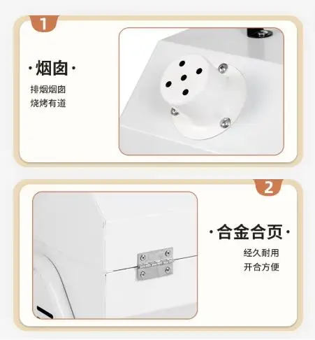 Portable Double‑Sided Charcoal Stove Oven for Household Outdoor Camping Hiking Multifunctional Camp Cooking Supplies