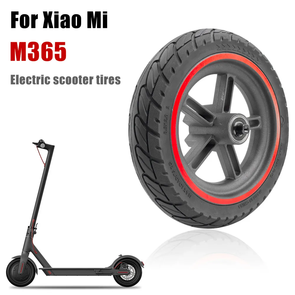 8.5 Inch Wheel Hub Solid Rear Tire Set For Xiaomi M365 Electric Scooter Explosion-Proof 8.5x2.0 Nonpneumatic Damping Wheel Parts