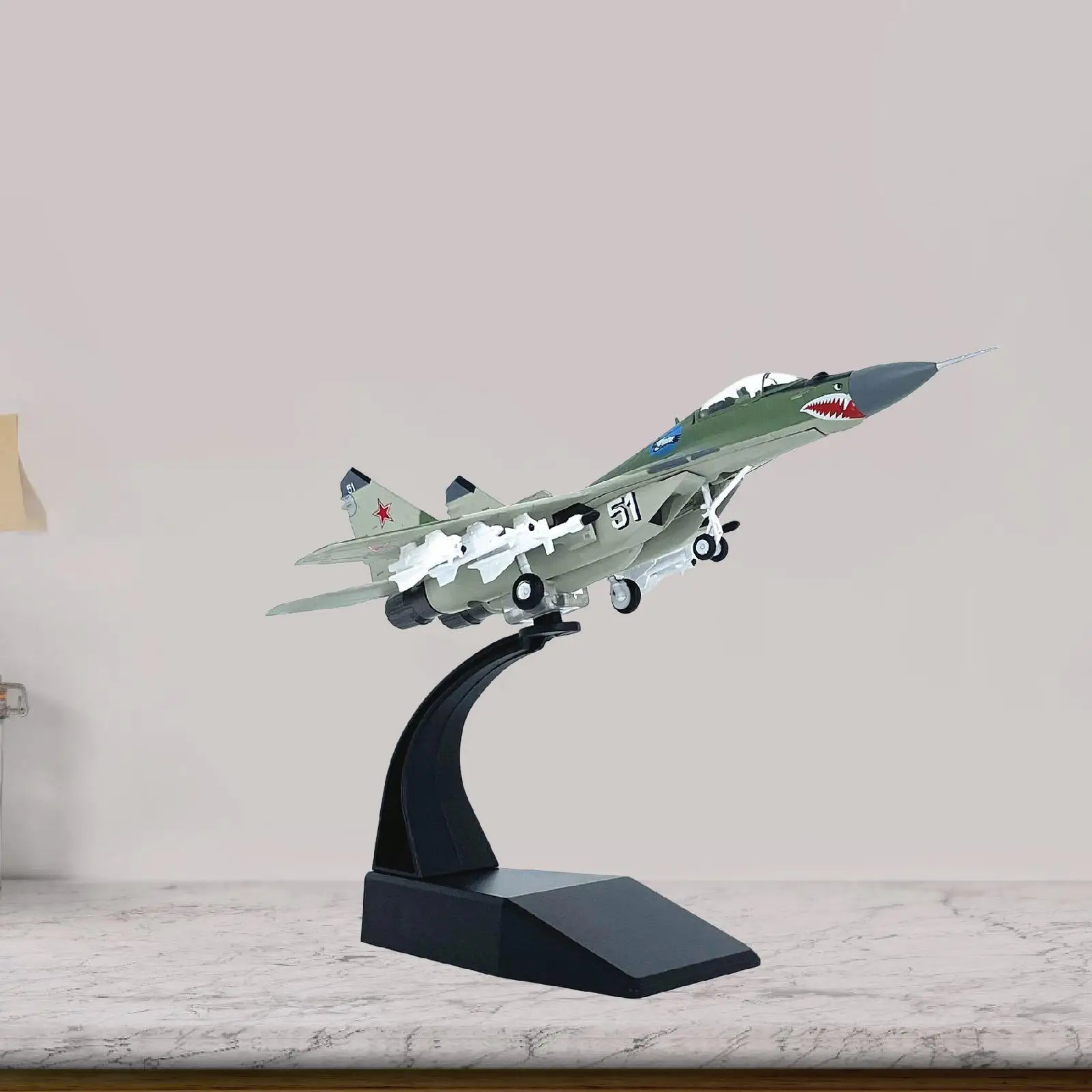 

1/100 Fighter Plane Airplane Model Simulated Birthday Gift Metal Aircraft Model Diecast Plane Model for Bar Living Room Shelf