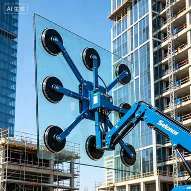 800KG Low Price Electric Mobile Glazing Trolley Small Lifting Equipment Glass Loading Robot CE Certified