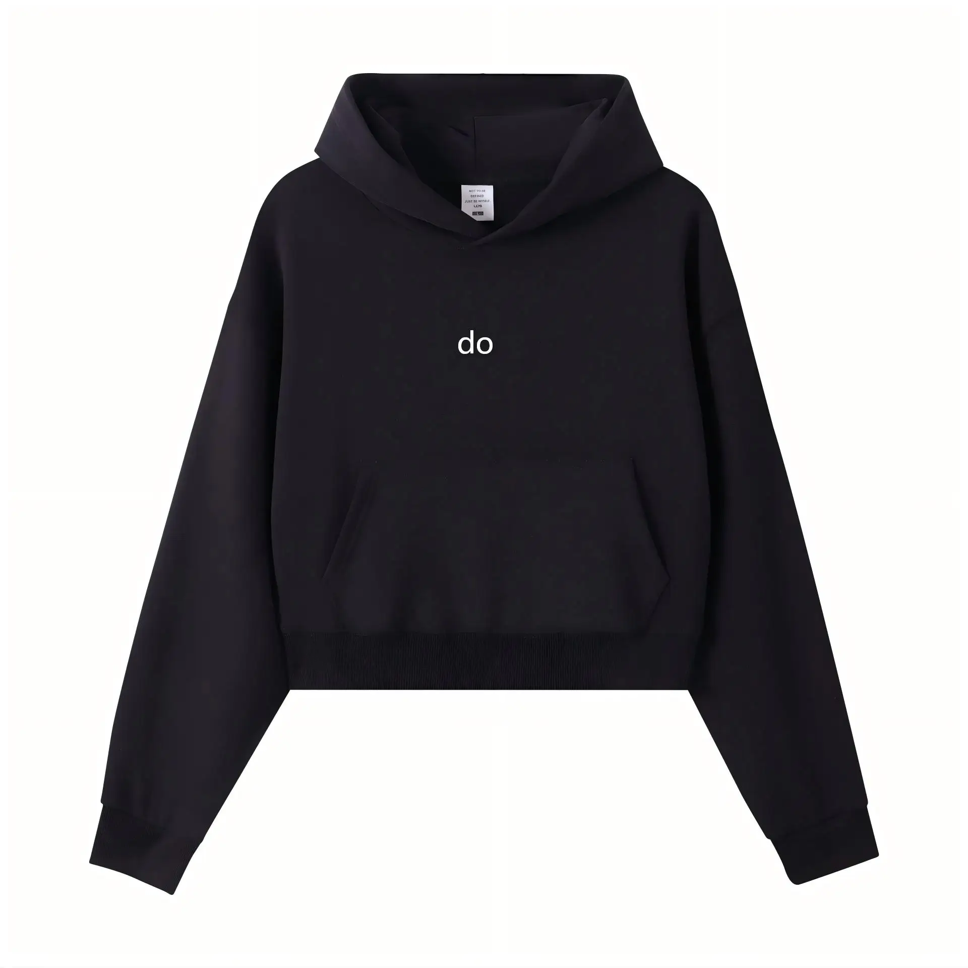New fashion multi style long sleeved hoodie, round neck women's short hoodie, trendy zipper hooded hoodie
