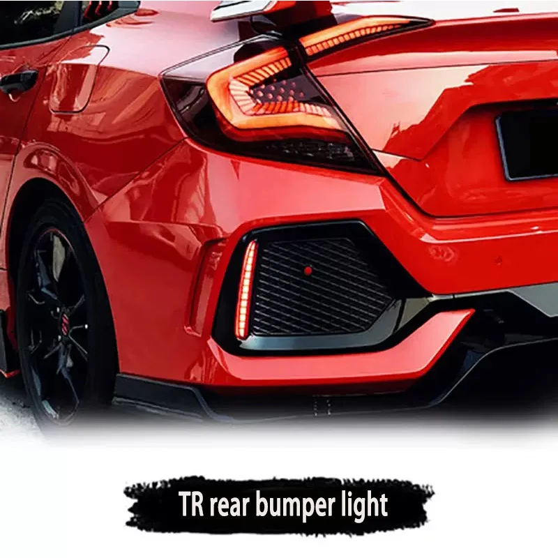 

2 шт. подходят для Civic Typer десятого поколения, аксессуары для модификации заднего бампера