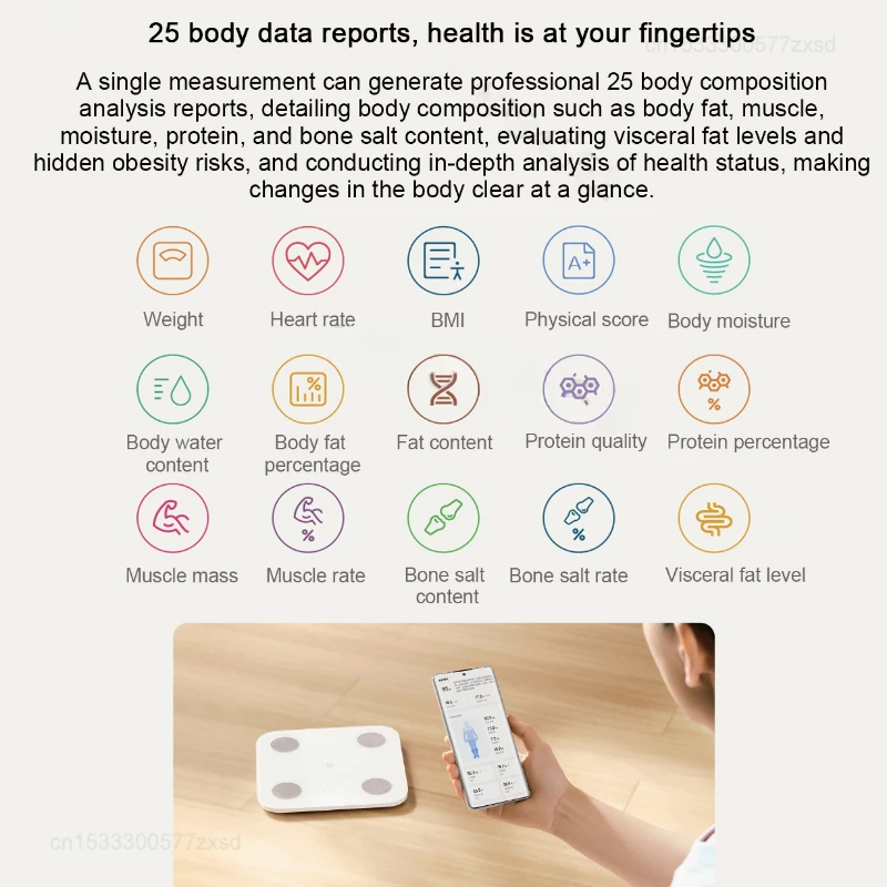 Xiaomi Mijia Весы для жира в теле S400 Bluetooth 5.0 Умный дом Весы для тела Макс. 150 кг Светодиодный дисплей Двухчастотное точное измерение