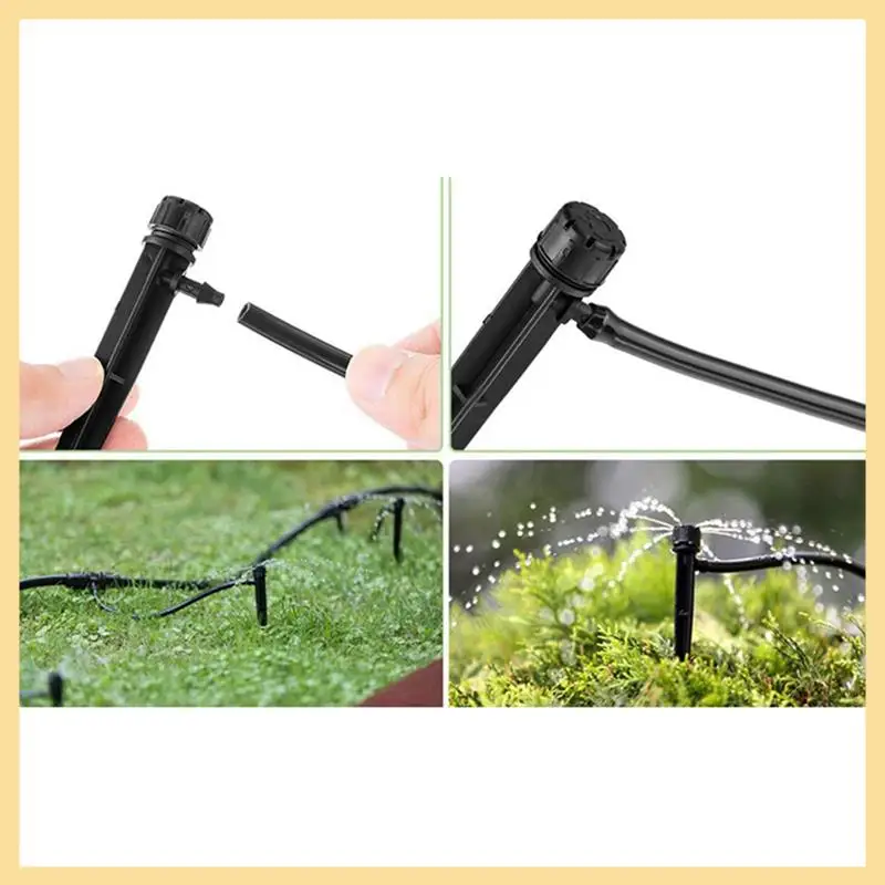 50Pcs Adjustable 8 Hole Spiked Dripper Gardening Sprinkler Irrigation Staked Emitters Garden Greenhouse Watering Device Durable