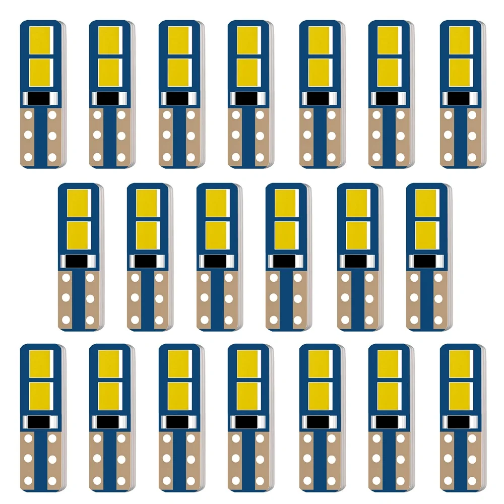 

20 шт. T5 LED W3W Светодиодные лампы W1,2 Вт 70 73 74 79 85 Супер Яркий Автомобиль Neo Приборная панель Индикатор обогрева Свет Авто Прибор Лампы 12 В