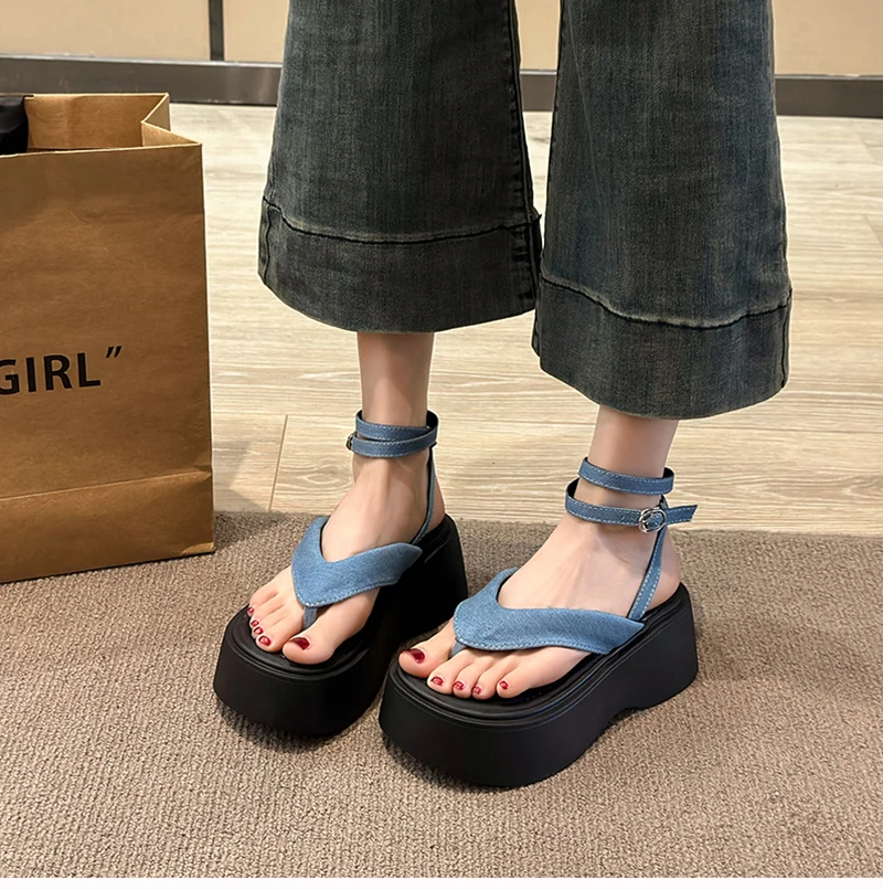 

Summer New Women Shoes Exquisite Platform Flip Flop Sandals for Woman Fashion Open Toe Casual Shoes Designer Shoes Zapatos Mujer