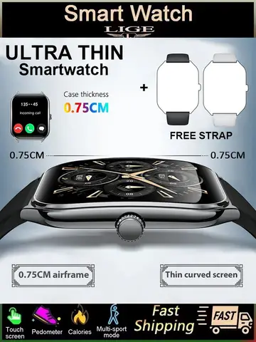 HUAWEI New Ultra Thin Smart Watch Men 1,96'' AMOLED 곡선 디스플레이 쇼 시간 통화 알림 건강 스포츠 Smartwatch Ladies