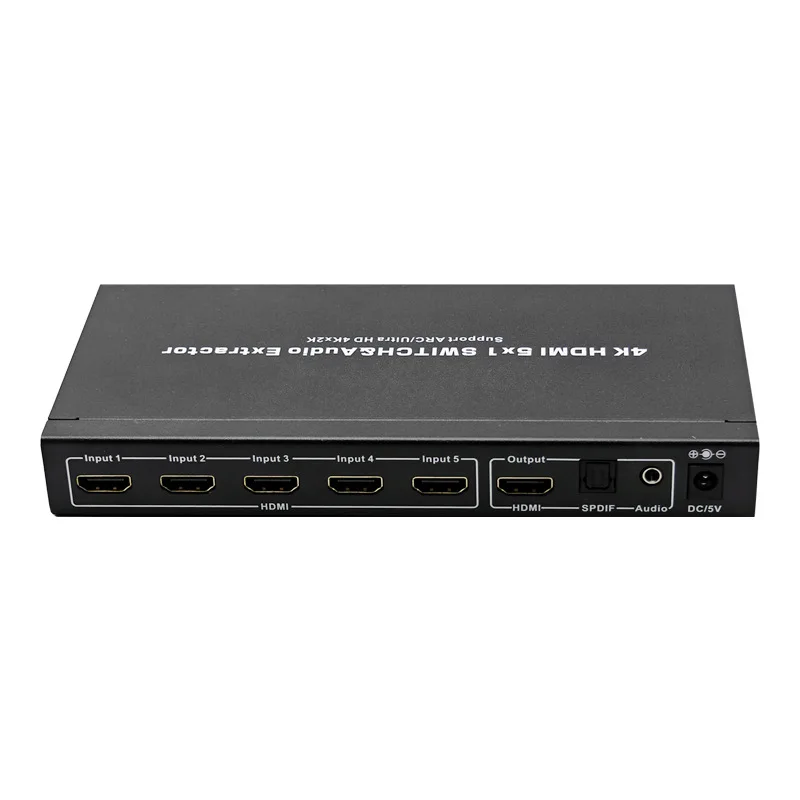 HDMI5 in 1 Out Switcher with Audio Separator HDMI Switcher HDMI Audio Separator Selector