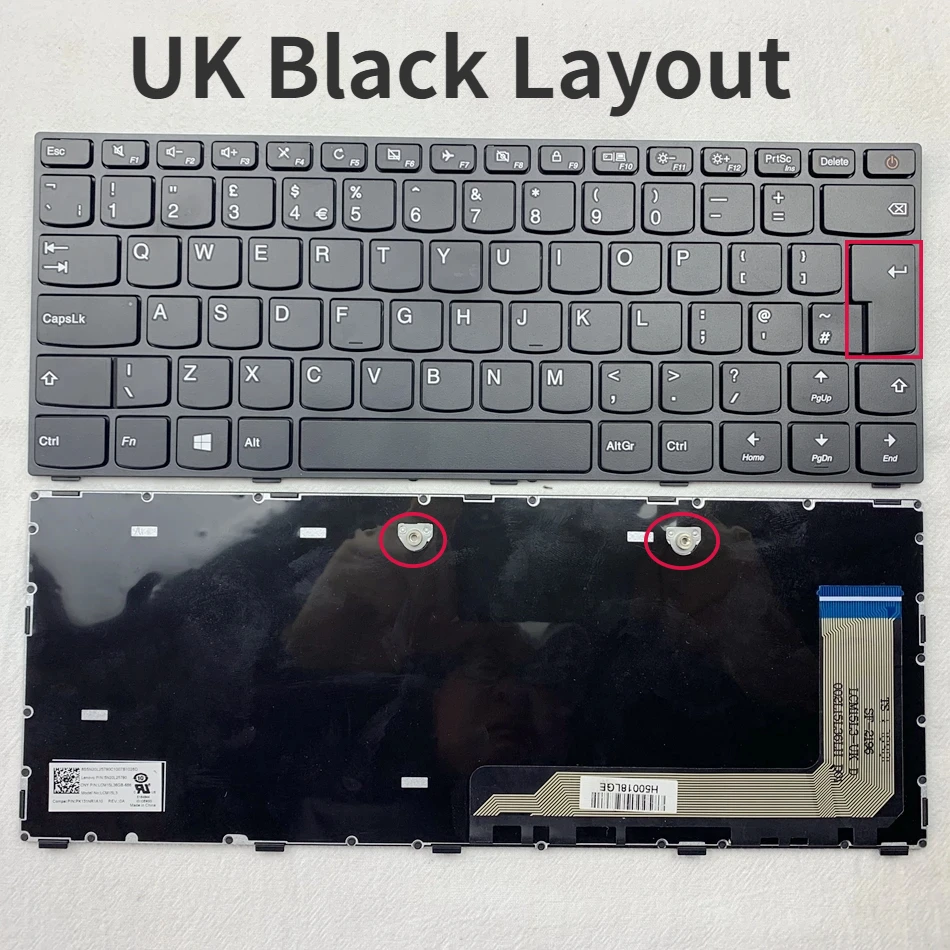 UK Laptop Keyboard FOR Lenovo Ideadpad 110-14 110-14AST 110-14ISK E42-80 V510-14ISK V310-14ISK 5N20L25790 UK Layout