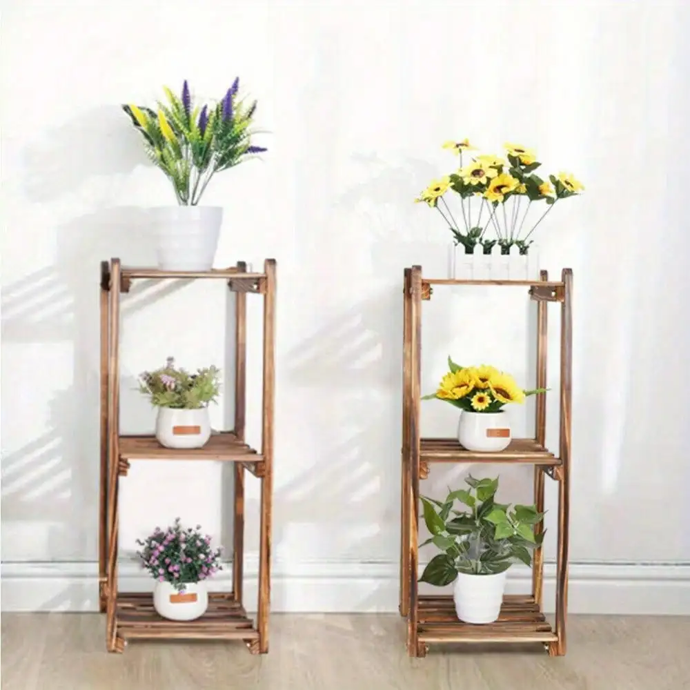 2-5 Tiers Plant Stand Indoor Outdoor Flower Holder Shelf Rack Multi-way Display