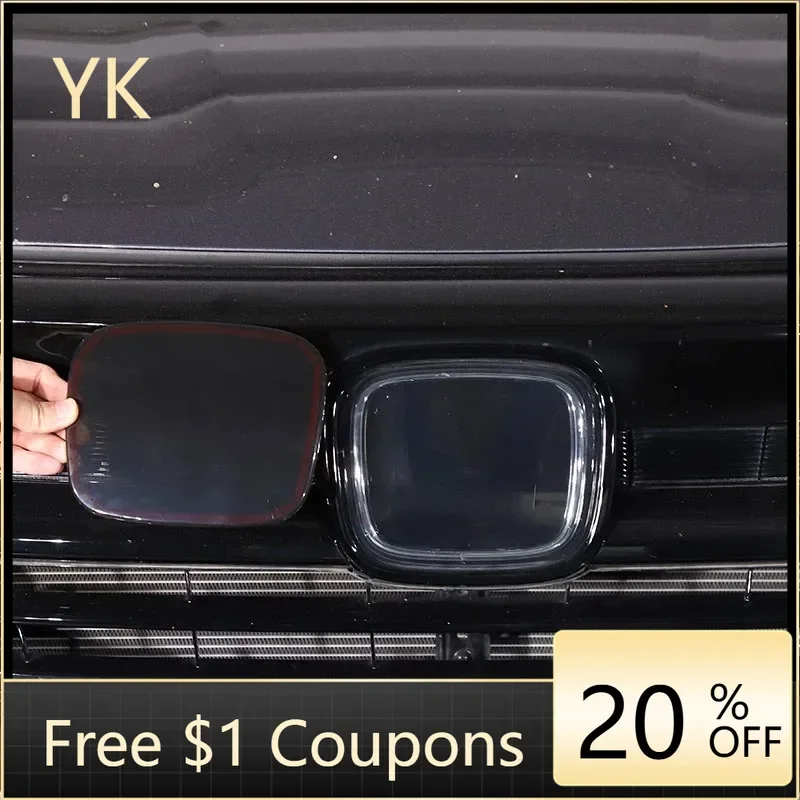 

For Honda Passport 2019-2025 ABS Smoked black Car Front and Rear Logo Protection Cover Trim Sticker Car Accessories