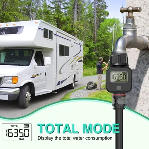 Hochgenauiges digitaler Wasserströmungsmesser IP6X misst den Wasserverbrauch und die Durchflussrate für Gartenbewässerungsschlauch im Freien 12 Hauptverkaufsmesserflussflüssigkeit - №11