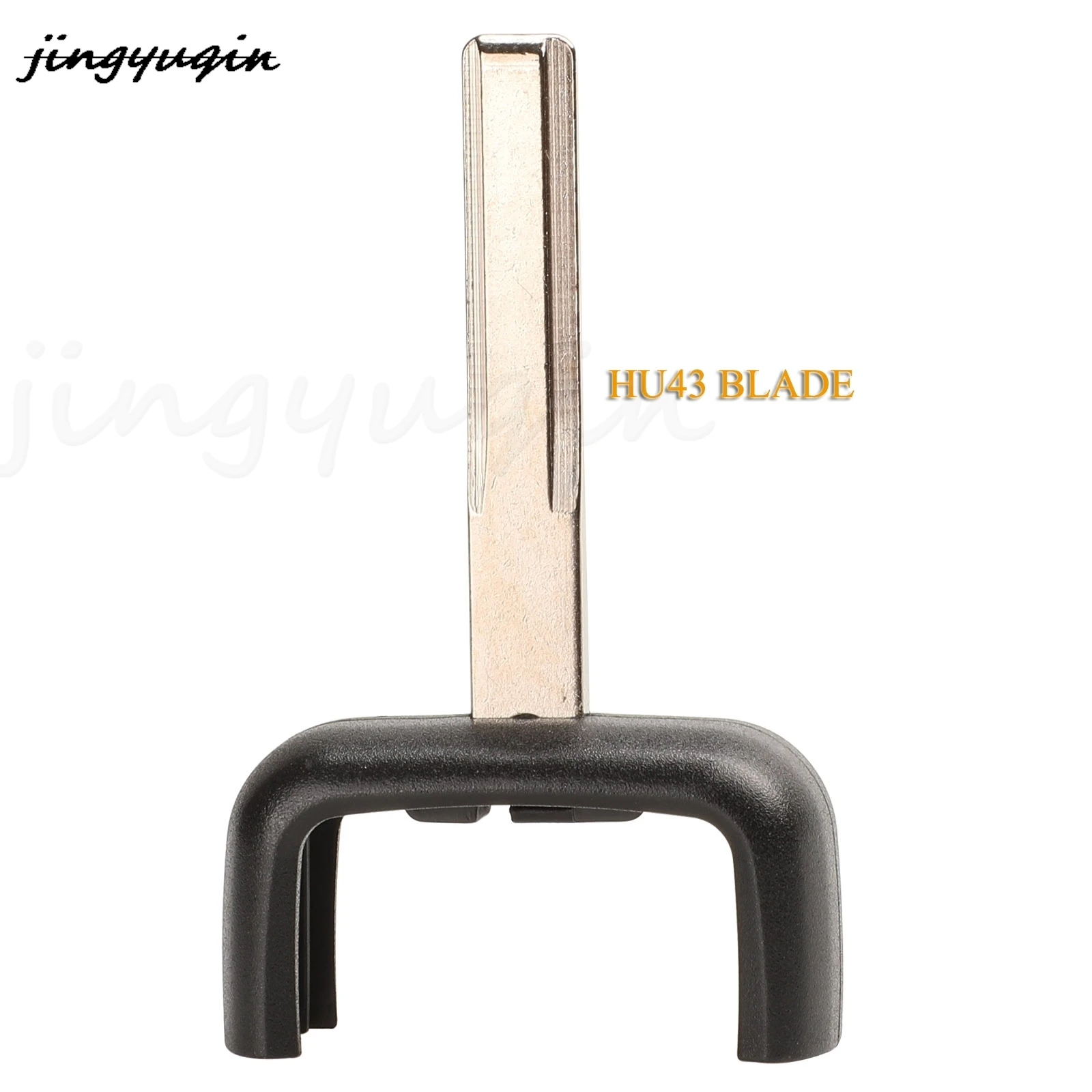 Jingyuqin-carcasa para llave a distancia de coche, 2 botones, Fob para Opel Astra Zafira Vectra Omega con opción de hoja YM28/HU46/Hu100/Hu43