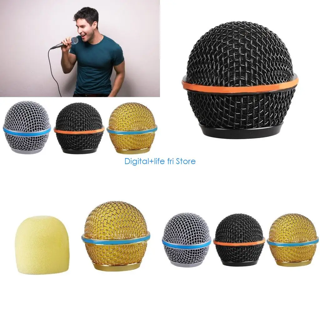 E06D Steel Microphone Mesh Head High Strength for BETa58 Musicians and Broadcasters Delivers Excellent Sound
