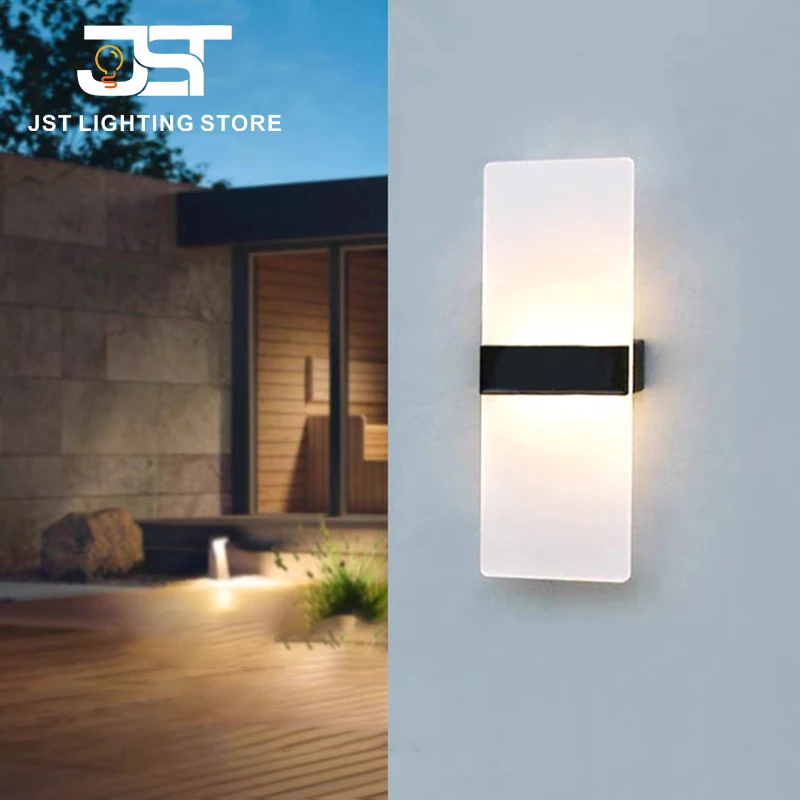 Lampada da parete a LED solare per esterni Villa impermeabile semplice decorazione moderna parete esterna balcone corridoio terrazza luce lampada