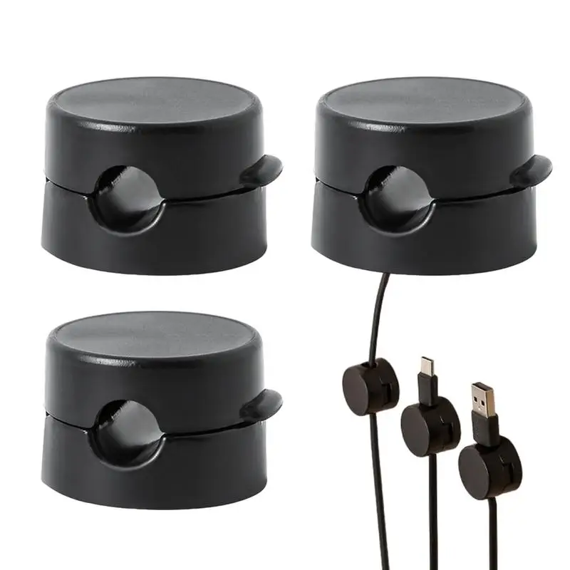 Магнитные кабельные зажимы, магнитный держатель шнура, не требует сверления проводов, Держатель зарядного устройства для USB-кабелей, компьютерная зарядка