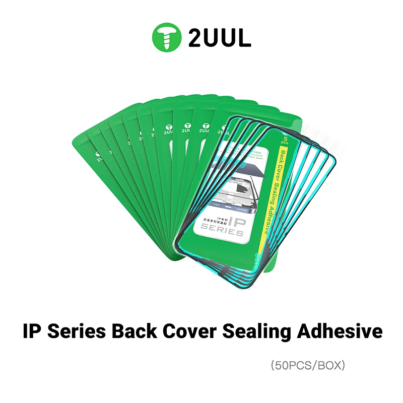 2UUL (5pcs/Pack) Back Cover Sealing Adhesive for iP14-17 Series Mobile Phone Sealing Back Cover Sealing Adhesive
