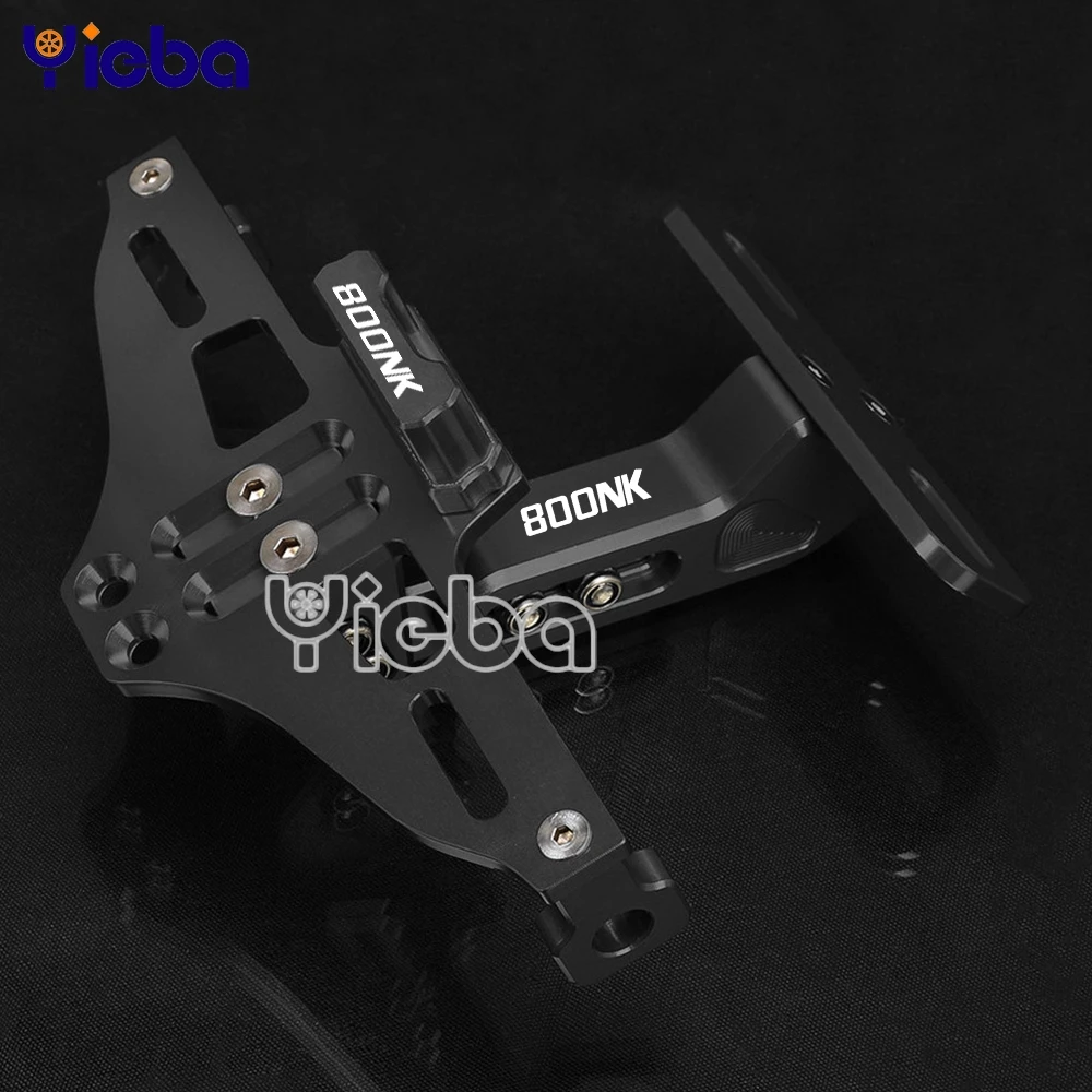 

Motorcycle License Plate Bracket Licence Registration Holder with LED light FOR CFMOTO 800NK 800 NK 800-NK 2023 2024 2025 2026