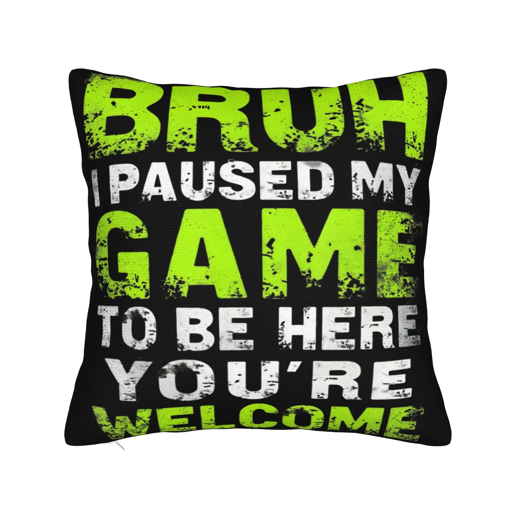 I Paused My Game To Be Here Pillow Covers Merch Printing Cushion Cover Gift  Throw Pillow Case Cover Home Multiple Sizes