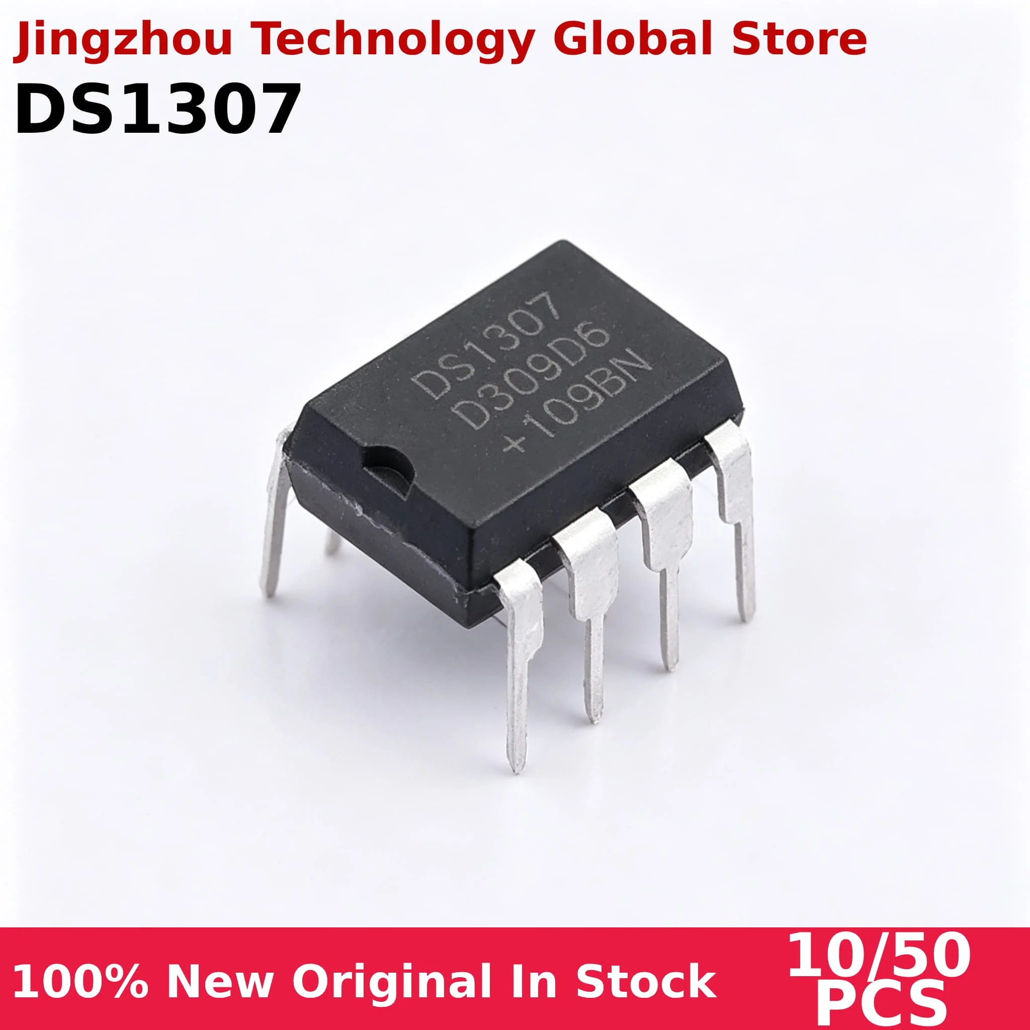 100% New 10/50PCS DS1307 DIP8 DS1307N DIP8 DIP Chip Wholesale