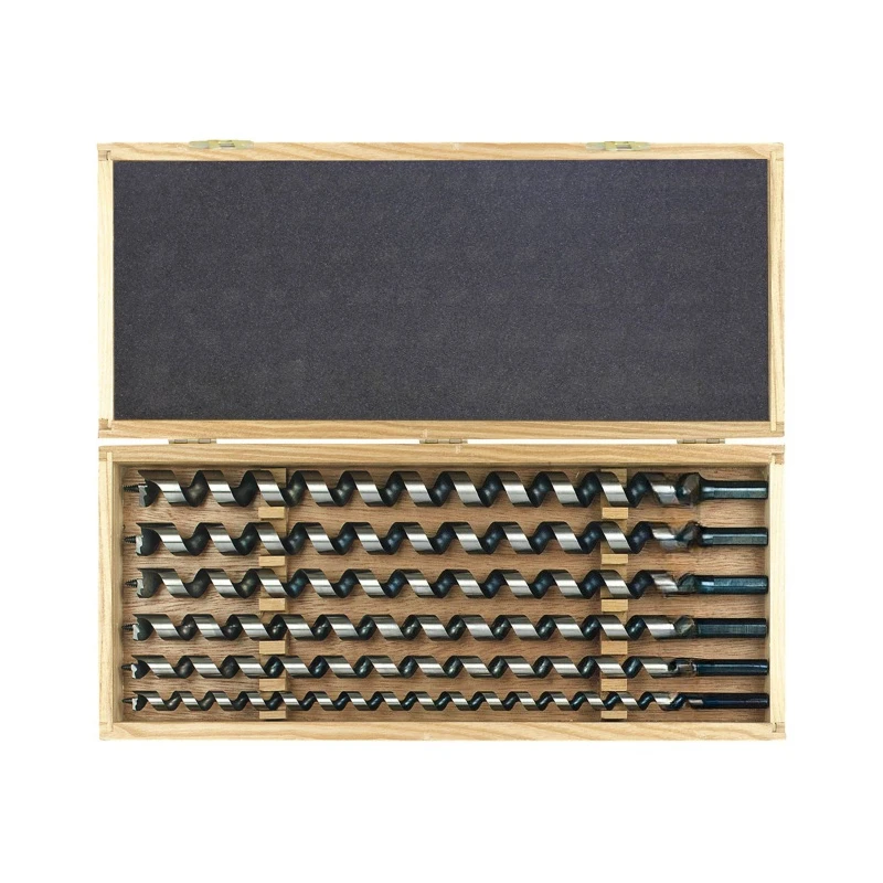 Extended auger bit set Imported 6-piece set Woodworking drilling branch drill 650mm