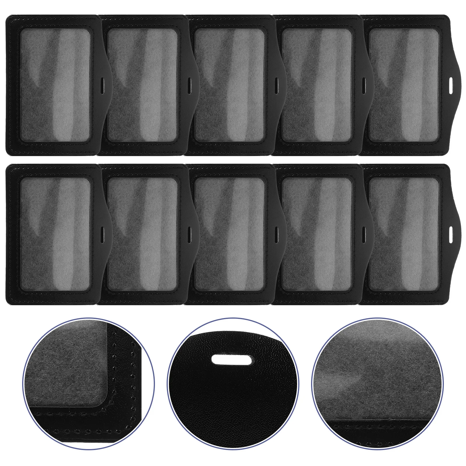 10 Pcs ID Card Holder Game Cards Covers Picture Transparent Name Clear Storage Sleeves