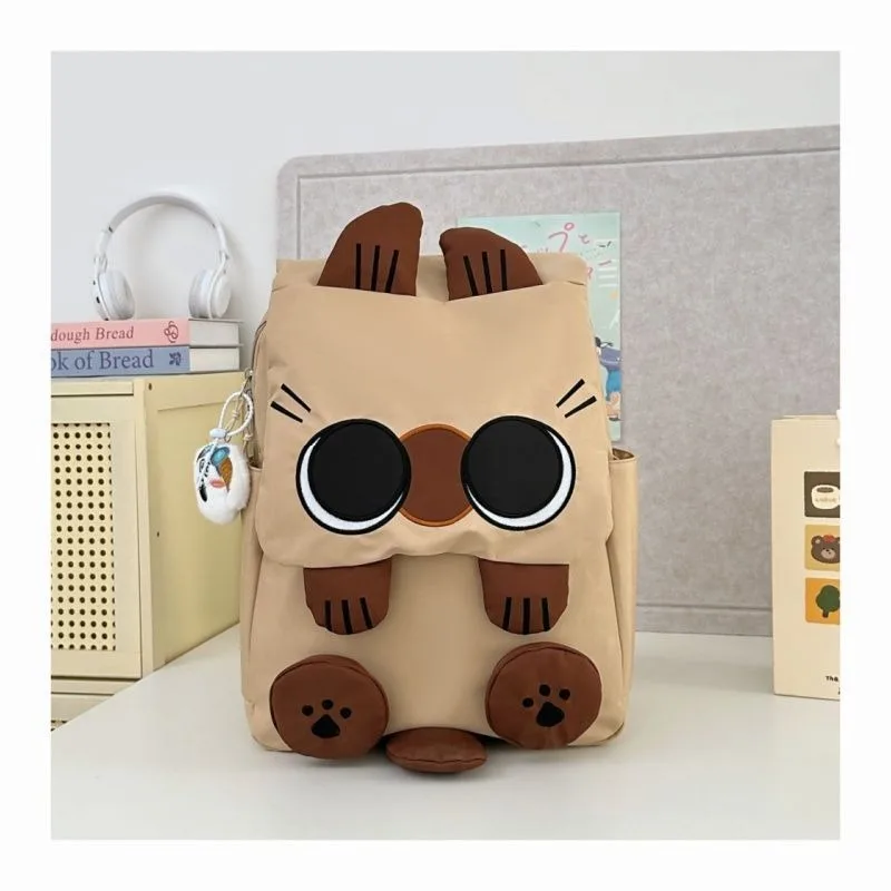 Siam Cartoon Backpack Japanese Casual Versatile Large-capacity Korean Version Schoolbag College Student Cute Backpack Exquisite