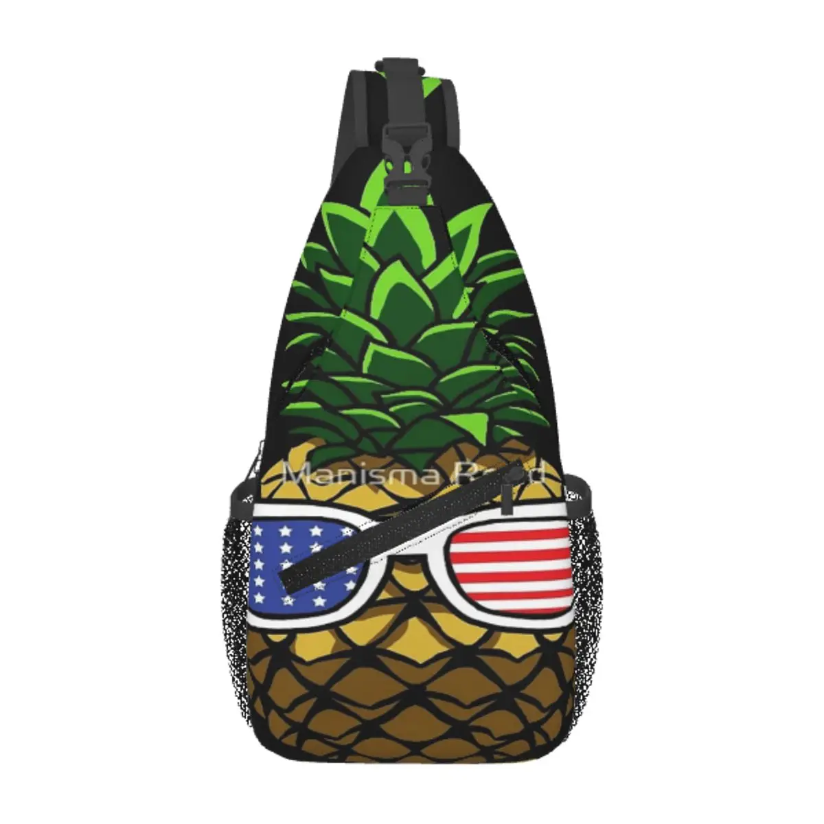 

Pineapple America Funny Gift Chest Bag Modern Portable For Office Nice gift Customizable