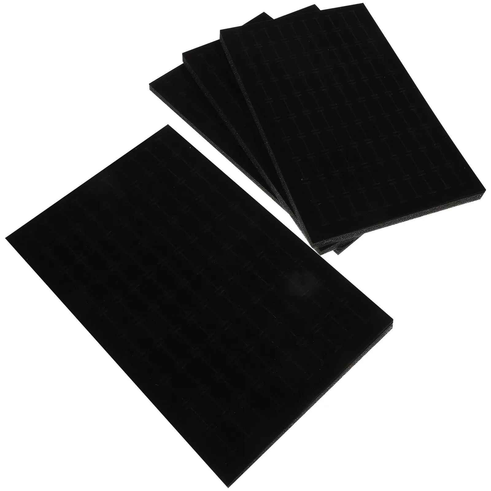 4Pcs Jewelry Box Sponge Pad 11x7 Inch Multi Use Foam Insert for Rings Earrings Studs Dangles Display Holder Jewelry Insert Tray