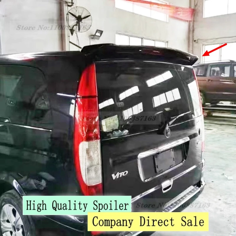 

For Benz VITO VIANO W639 spoiler top wing For Vito/Mixto MPV tail by primer color spoiler rear wing spoiler 2003-2013