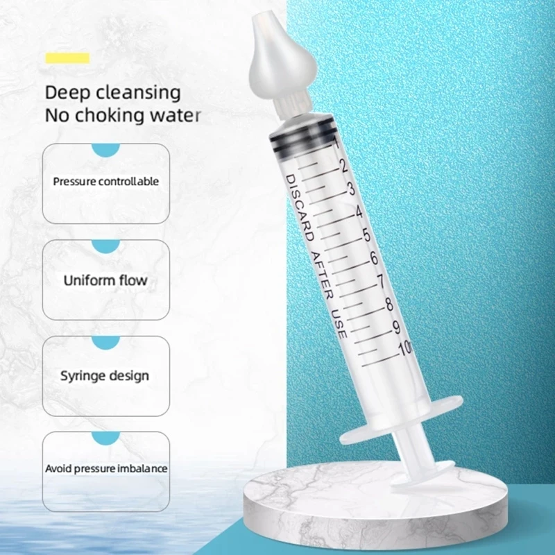 Silicone Home Needle Tube Nasal Baby Kid Nose Snot Booger Aspirator Mucus Snivel Cleaner Removal Suction Rhinitis Syringe Washer