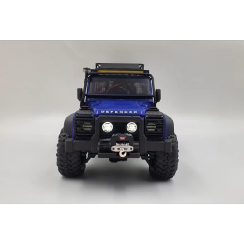 1 Pair TRX4M LED Universal Round Spotlight Front Bumper Light for 1/18 RC Crawler Car Traxxas TRX4-M Defender D90 D110 Bronco