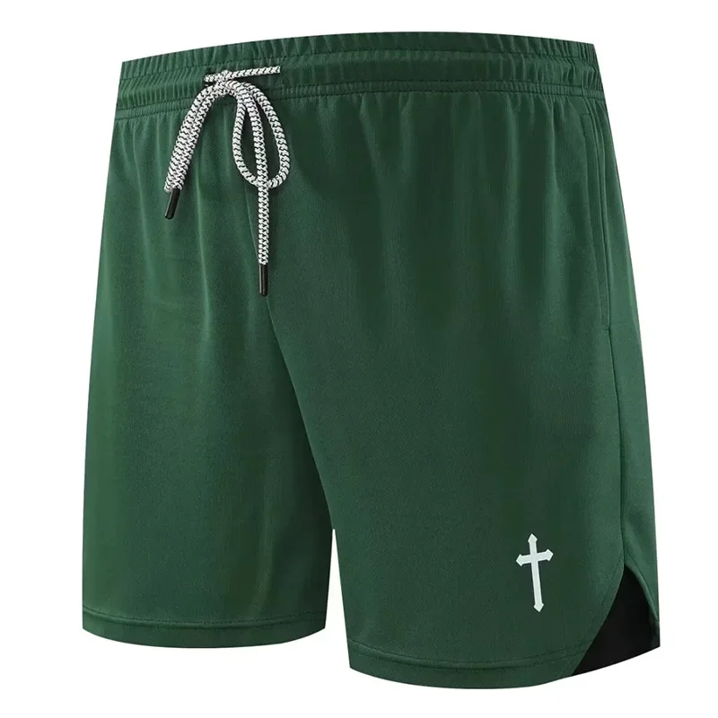 Running Shorts Breathable Basketball Men 2 In 1 Double-deck Quick Dry Sports Shorts Fitness Jogging Workout Sport Short Pants