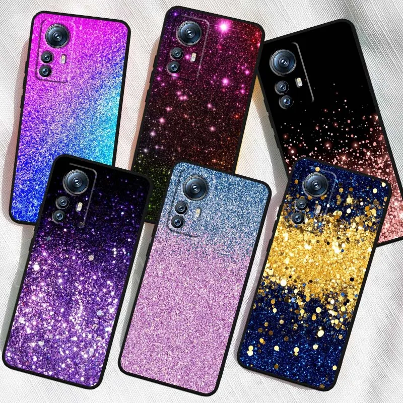 

Sparkling Beautiful Popular For Xiaomi Mi 15 14 13 13T 12 12T 12S 11 11i 11T Pro Ultra Lite 5G Black Soft Cover Phone Case