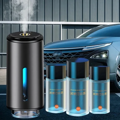 Humidificador de fragancia para coche, 5 modos, eliminador de olores de aire aromático, difusor Universal de larga duración para coche con pantalla Digital