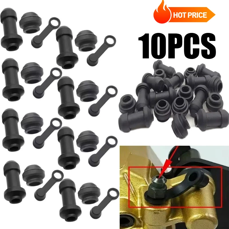

10PCS Universal Motorcycle Upper Pump Rubber 3-Piece Set Shock Absorber Sleeve Dustproof Waterproof Rubber Cover Accessories