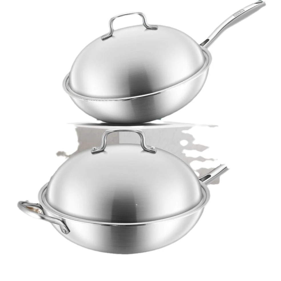 

Stainless steel wok, European wok, super wear-resistant and durable