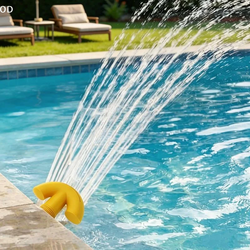 Universal Swimming Pool Fountain Waterfall Sprinkler Aeration Cooling System Easy Install For Above Ground & Inground Pool