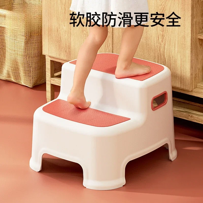 Children's washbasin step stool baby wash hand step stool brush teeth wash face step toilet foot stool