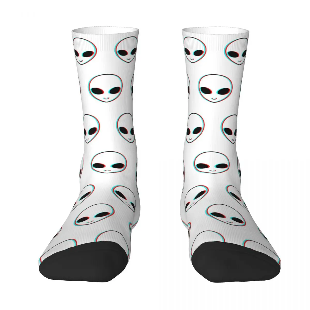 

Trippy Alien UFO Socks Men's Women's Polyester Fashion Socks Novelty Spring Summer Autumn Winter Middle Tube Socks Gifts