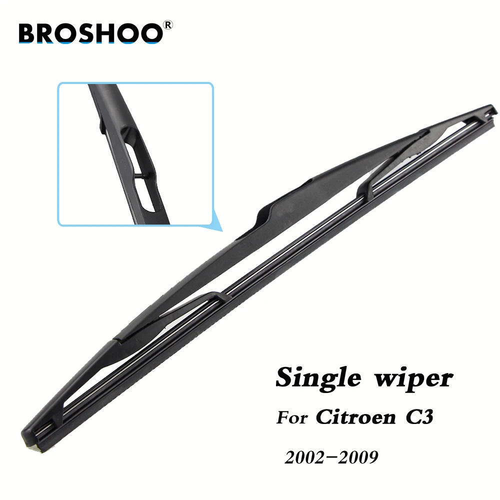 BROSHOO Car Rear Wiper Blades Back Windscreen Wiper Arm For Citroen C3 Hatchback (2002-2009) 355mm,Windshield Auto Styling