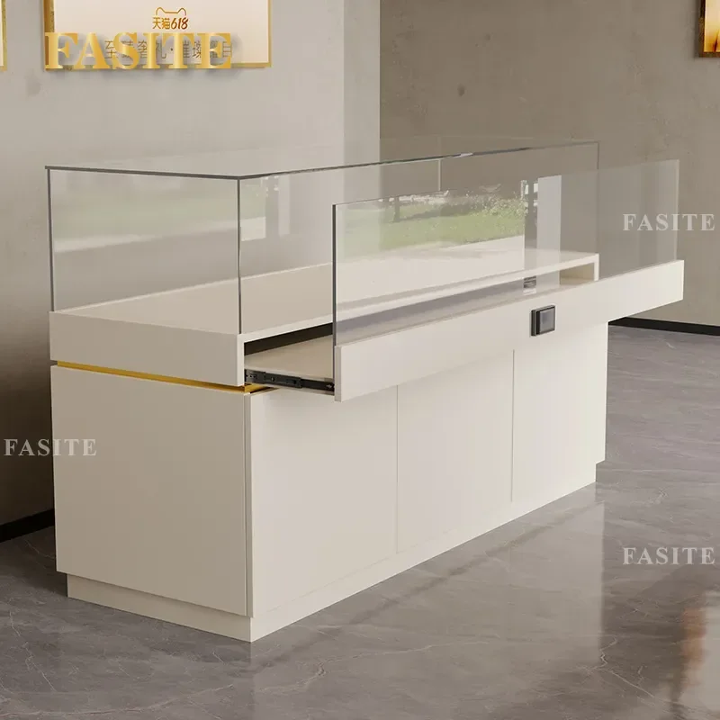 For Museum Showcase Wooden Display Cabinet Glass Counter Antique Jewelry Porcelain Exhibition Boutique Product Display Stand