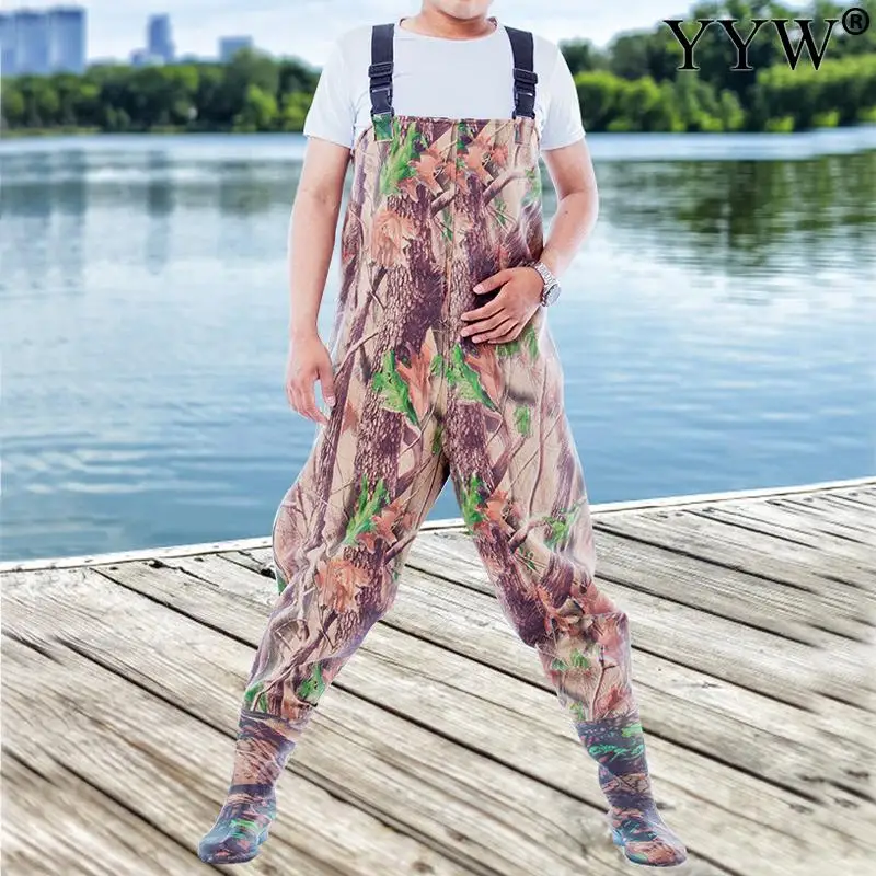 

Fishing Waders Pants Overalls With Boots Suit Men Women Adult Set Waterproof Chest Hunting Wading Trousers Fishery Apparel Gear