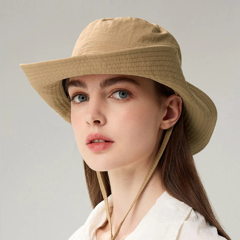 2024 Waterproof  Hiking Summer Sun hat Women  UPF 50+ Bucket Hat Wide Brim  Bonnie Hat Outdoor Fishing Fisherman Sun protection