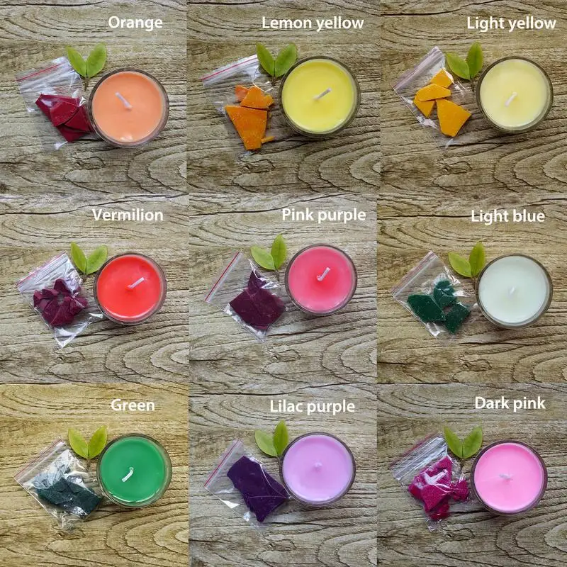 24 Dye Colors Of Wax Candle Wax Dye Great Choice Of Colors Candle Dye Chips Wax Flakes DIY Soy Candle Making Kit Supplies