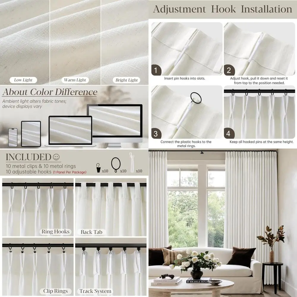 

Натуральный светофильтр, 60 шт., длинные плиссированные шторы шириной x 84, с задними выступами для больших окон гостиной