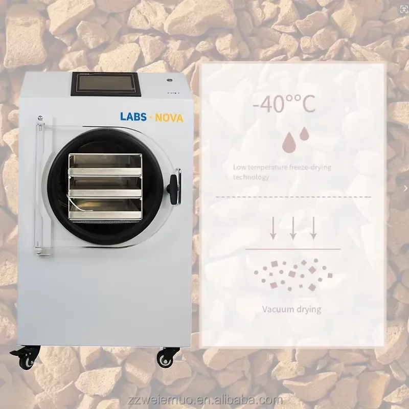 for Labsnova 4kg 10kg Freeze Dryer Machine Home Commercial Food Fruit Meat Lyophilizer Vacuum Dehydrator for Soup Yogurt