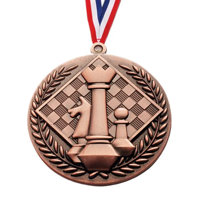 1st 2nd 3rd Place Medals Embossed Chess Award Medals Gold Medals For Kids Portable Honor Roll Medals Trophy Award Prize Gift For