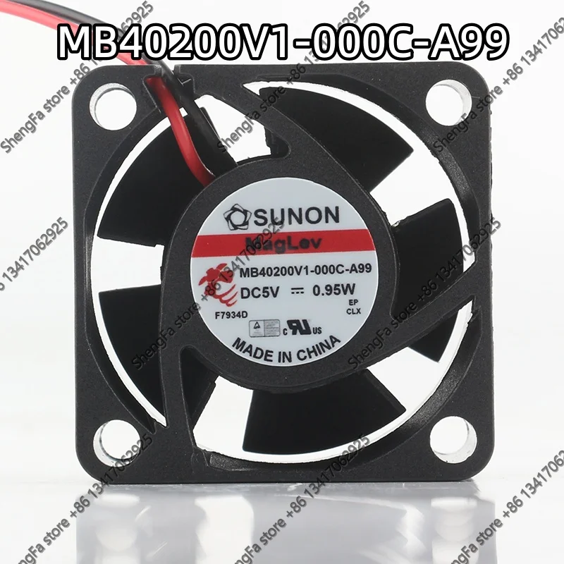 MB40200V1-000C-A99 SUNON Fan 4020 40X40X20MM 12V 24V 48V DC5V 0.95W 4CM Silent Cooling Fan